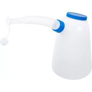 BGS-technic Messbecher 9944, aus Kunststoff, mit 0,5 Liter Skala, Deckel & flexiblem Ausgießrohr, 5 Liter