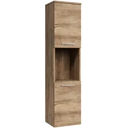 BADEZIMMERSCHRANK Montreal mit 2 Türen Kastanien Eiche - 30 x 30 x 130 cm