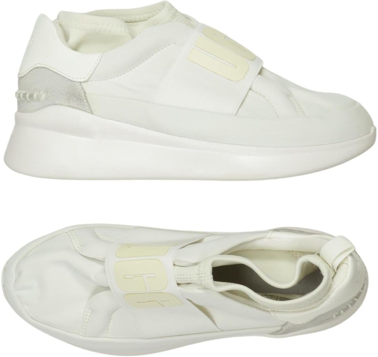 UGG Damen Sneaker, Weiß, Gr. EU 38, Leder - Second Hand