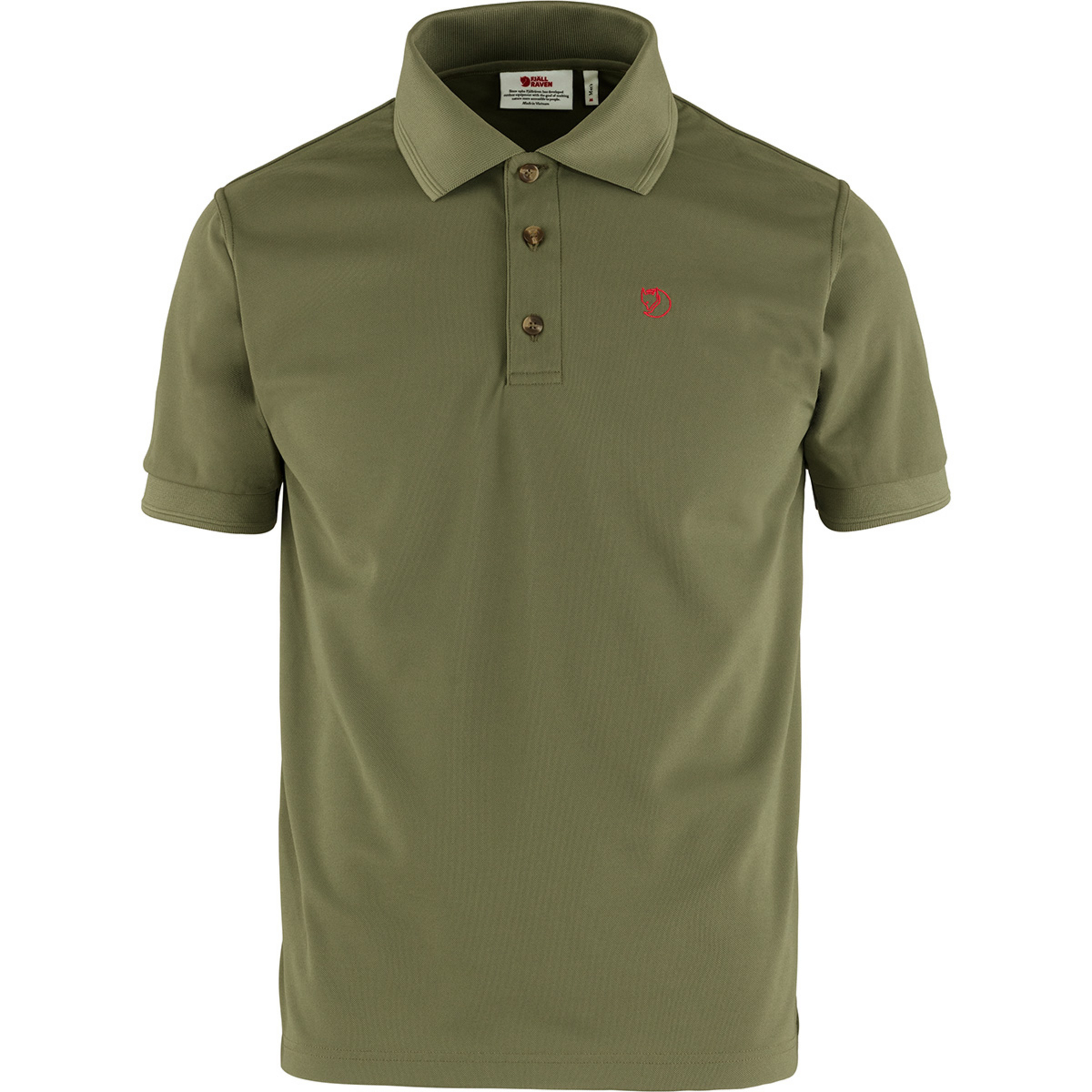 Fjällräven Crowley Piqué Herren T-Shirts oliv Größe XS Trekking Atmungsaktiv
