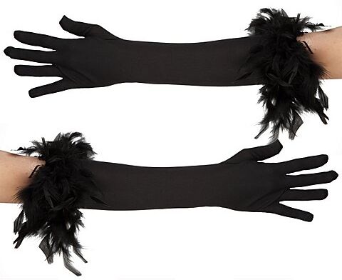 Handschuhe "Glamour", schwarz