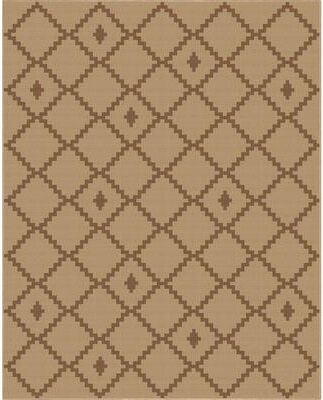 Well Woven Jute Akita Moroccan Lattice Flat-Weave Area Rug