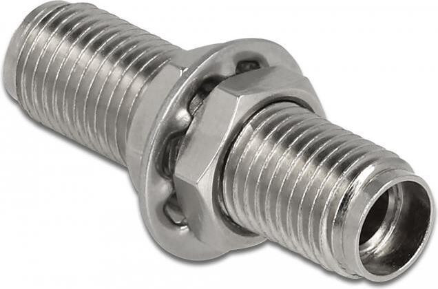 Delock vezeloptiek koppeling SMA 905 simplex naar SMA 905 simplex met metalen behuizing