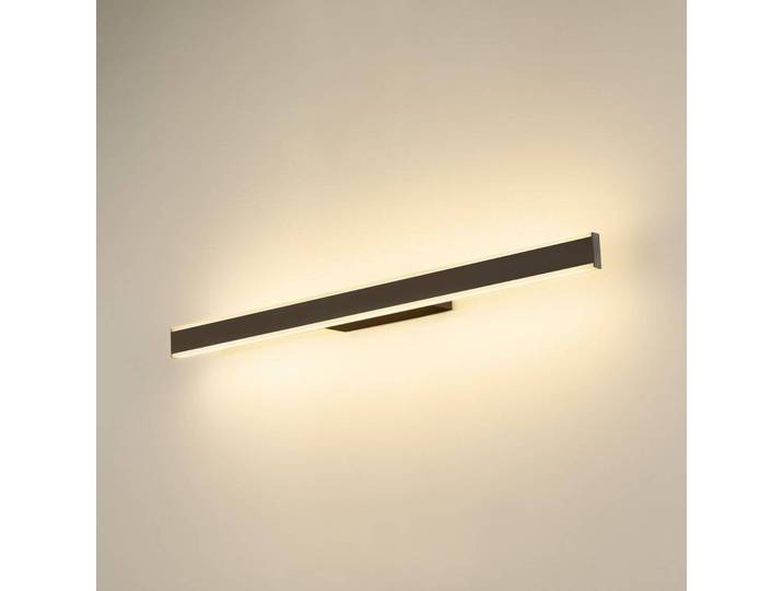 SLV Wandlampe One Linear, dimmbar, schwarz, für Badezimmer, Aluminium, Modern, Wandleuchte, Wandlampe Bad