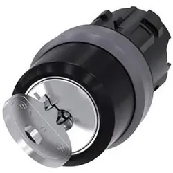 Siemens Ronis Key-Operated Switch 22mm Round, Schalter + Taster, Schwarz