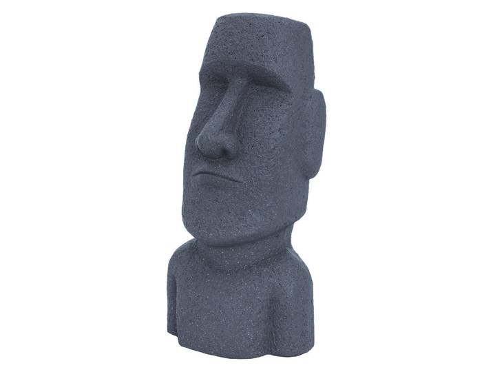 ECD-Germany Moai Rapa Nuil Kopf Statue Grau 53,5 cm, Kunststoff, 19x53.5x26.5 cm, Dekoration, Dekofiguren & Skulpturen, Skulpturen