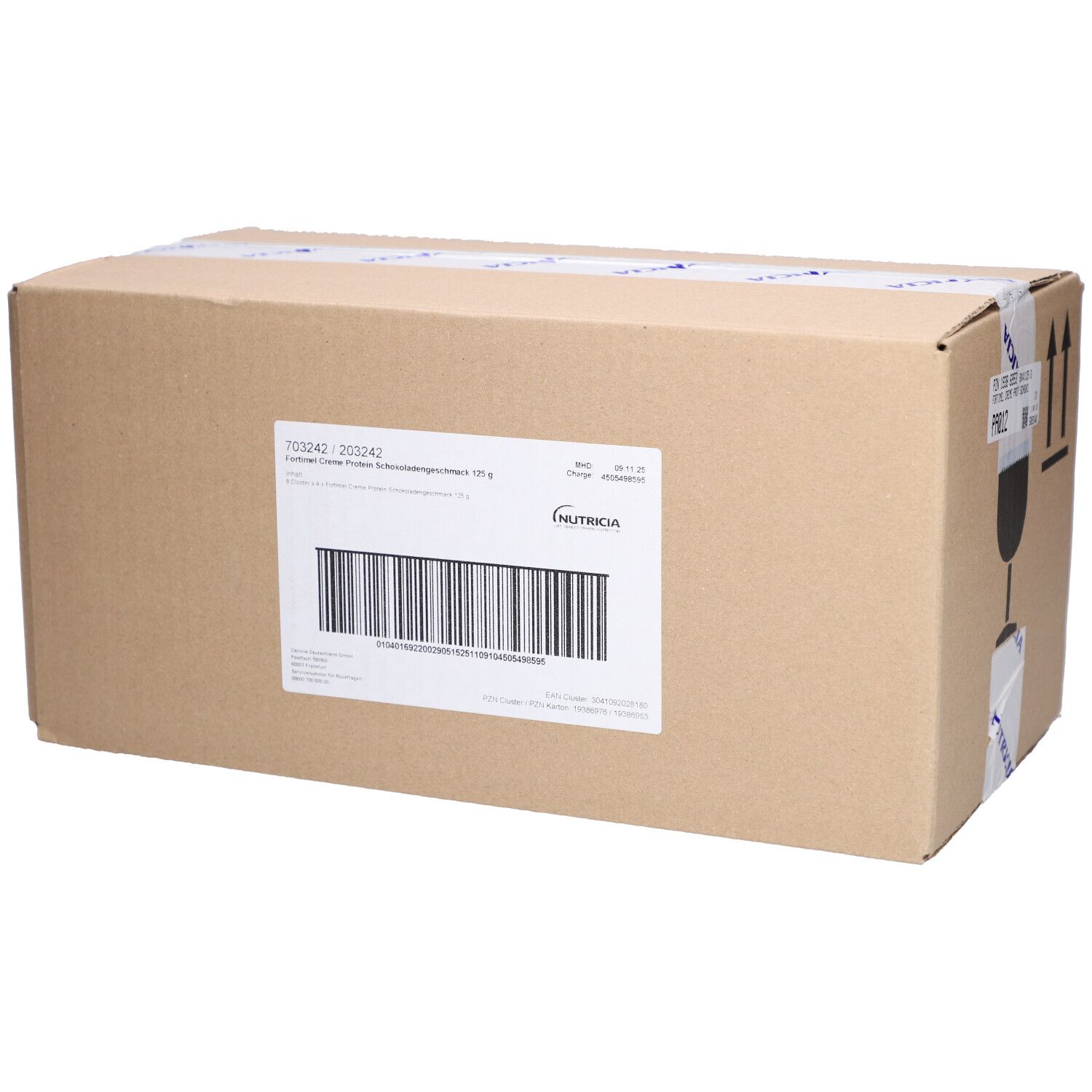 Fortimel Creme Protein Schokolade 8x4x125 g Flüssigkeit