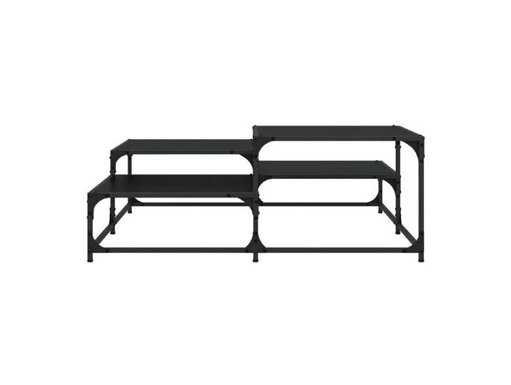 vidaXL Couchtisch Couchtisch Schwarz Eichen-Optik 107 x 107 x 40 cm Holzwerkstoff (1-St)