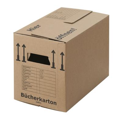 BB-Verpackungen GmbH 50 x Bücherkarton Profi 40 kg Traglast stabiler Umzugskarton Bücherkiste Umzug 2-wellige Movebox BB-Verpackungen
