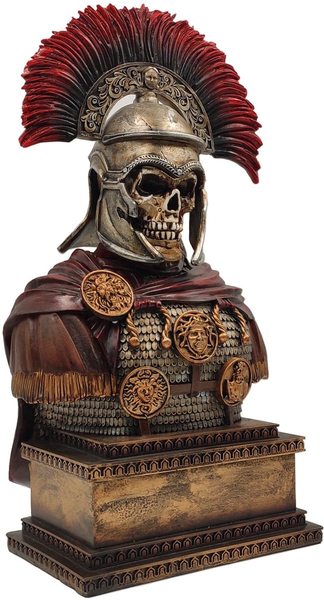 Dailygoods Romeinse Centurion Standbeeld - Handgemaakt Decoratiebeeld voor Thuis of Werkplek