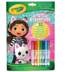 Crayola Farb- & Aktivitätsbuch: Gabbys Puppenhaus Aktivitätsbuch mit 7 Markern