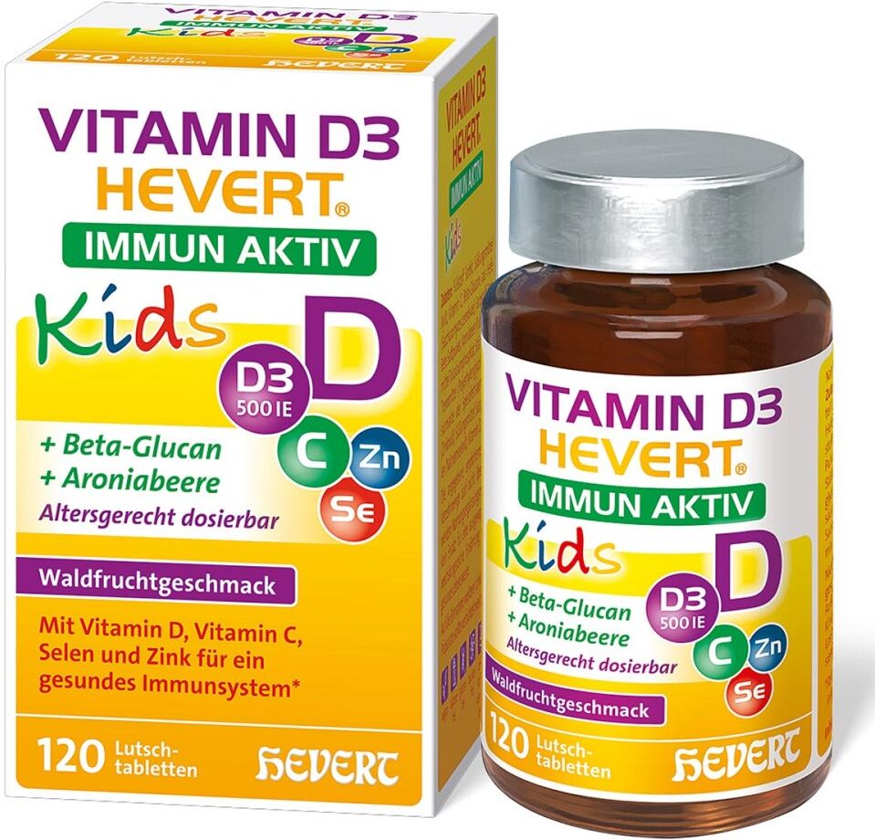 Vitamin D3 Hevert Immun Aktiv Kids Lutschtabletten