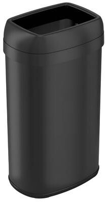 iTouchless Oval Open‑Top 16‑Gallon Kitchen Trash Can with Dual AbsorbX Odor Filters