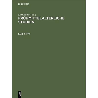 1970, Gebundene Ausgabe von , De Gruyter, 978-3-11-230510-2