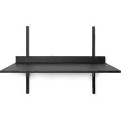 Sector Schreibtisch schwarz an der Wand montiert