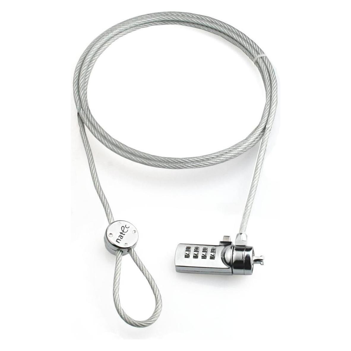 Natec LOBSTER CODE Kabelschloss Metallisch (NZL-0226)