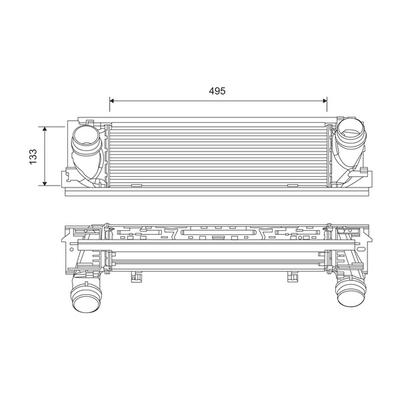 VALEO Ladeluftkühler 818261 für BMW
