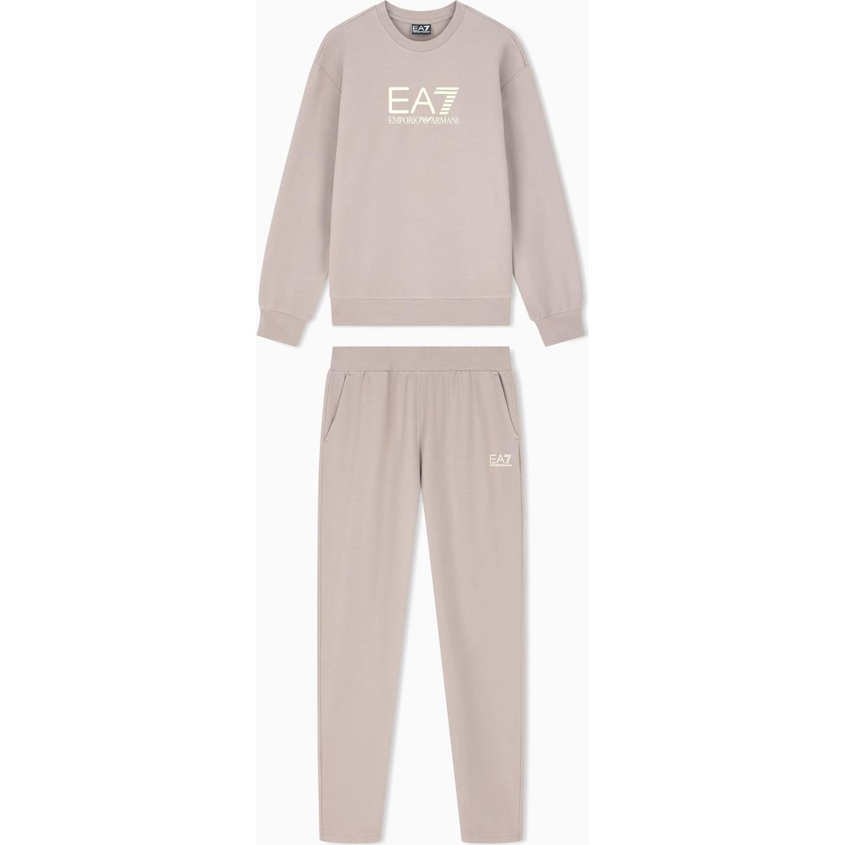 EA7 Train Tracksuit T-suit W TT CN CH Maxi Logo - Train Tracksuit T-suit W TT CN CH Maxi Logo cinder (U6100) S 7W000115 AF13135-U6100-S