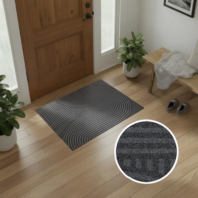 Fußmatte OTTO HOME "Sammo, Schmutzfangmatte, Teppich, für Hausflur und Wohnbereiche", grau (anthrazit), B:60cm H:5mm L:80cm, Kunstfaser, Teppiche, Fußmatte, Indoor, Eingangsmatte, Design, Scandi, Zen, rutschfeste Unterseite