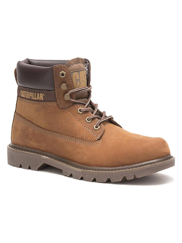 CAT Leder-Boots "Colorado 2.0" in Hellbraun - 46