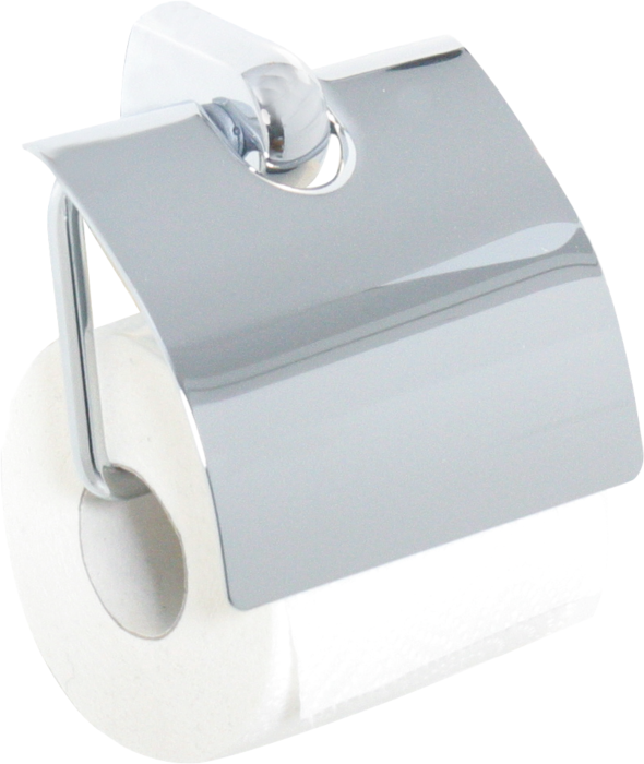 Bravat Metasoft  WC-Papierhalter 818210 mit Deckel, chrom