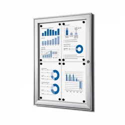 Schaukasten 4x A4 Alu Infokasten Plakatschaukasten wetterfest aussen 4xA4