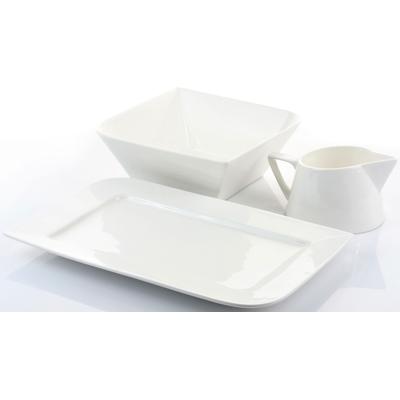 Servier-Set RETSCH ARZBERG "Fantastic", beige (naturweiß), Porzellan, Servierplatten, Fine China Porzellan