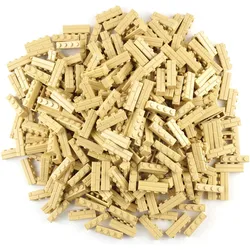 LEGO 1x4 Mauersteine Beige - 100 Stück (15533, LEGO Zubehör)
