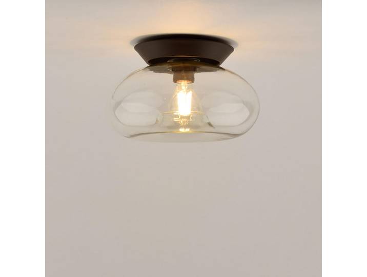 s.luce Wand-/Deckenlampe Cruet Klar Low (Flach), Glas, Oval,Oval, E27, 28x14x28 cm, Lampen & Leuchten, Innenbeleuchtung, Deckenleuchten, Deckenleuchten