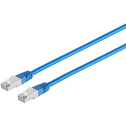 Patchkabel Cat. 5E, SF/UTP, blau, 3m
