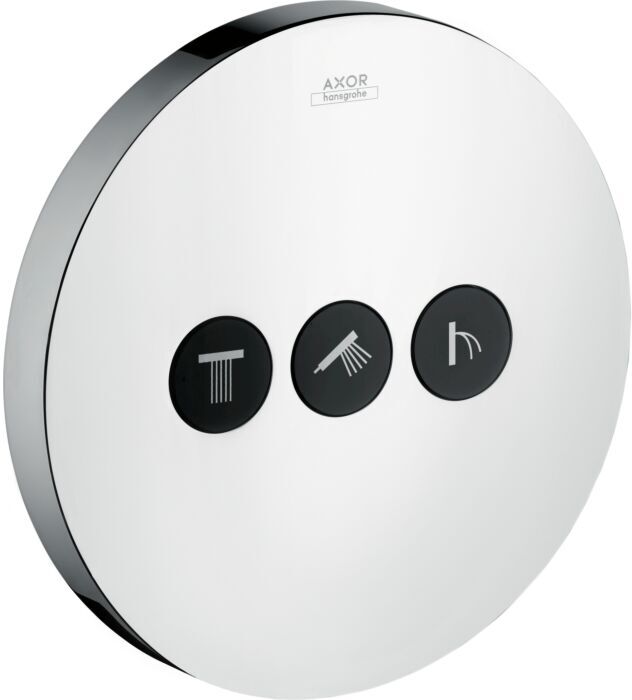 Hansgrohe Axor ShowerSelect Round Ventil 36727000 Unterputz Ventil, 3 Verbraucher, chrom
