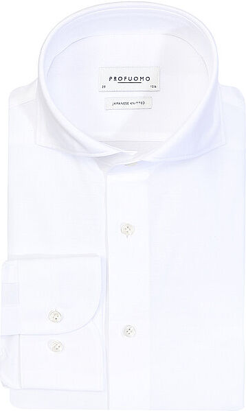 PROFUOMO Hemd Japanese Knitted weiss   40 40