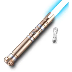 VEVOR Lichtschwert Duell-Lichtschwert 1117,6 mm mit 12 RGB-Farben & FX-Sound & realistischem Griff, wiederaufladbares Leuchtschwert für Erwachsene Weihnachtstag Halloween-Cosplay Geburtstag
