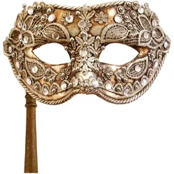 Maskworld Colombina macrame argento