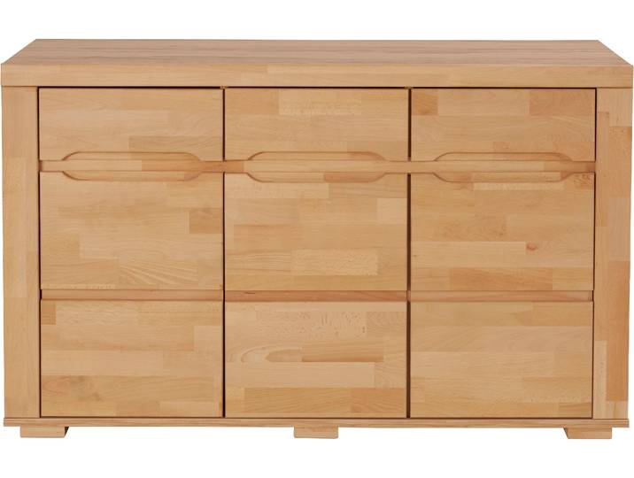 Sideboard GOODPRODUCT Denis , beige (kernbuche teilmassiv), B:140cm H:85cm T:40cm, Sideboards, Sideboard, Breite 140 cm
