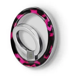 Crong Deluxe RING Holder - magnetische Handyhalterung MagSafe (rosa želva)