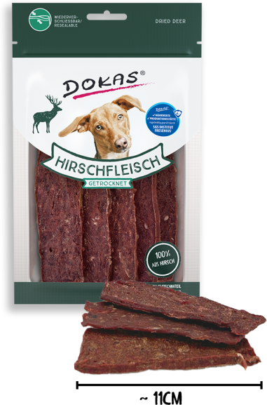 Dokas Mini Ciervo Deshidratado 10 uds x 60g