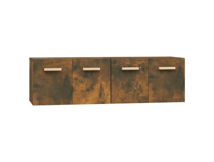 furnicato Wandhängeschrank Praktische Hängeschränke 60x36,5x35 cm in Räuchereiche, Massivholz, 1-tlg.