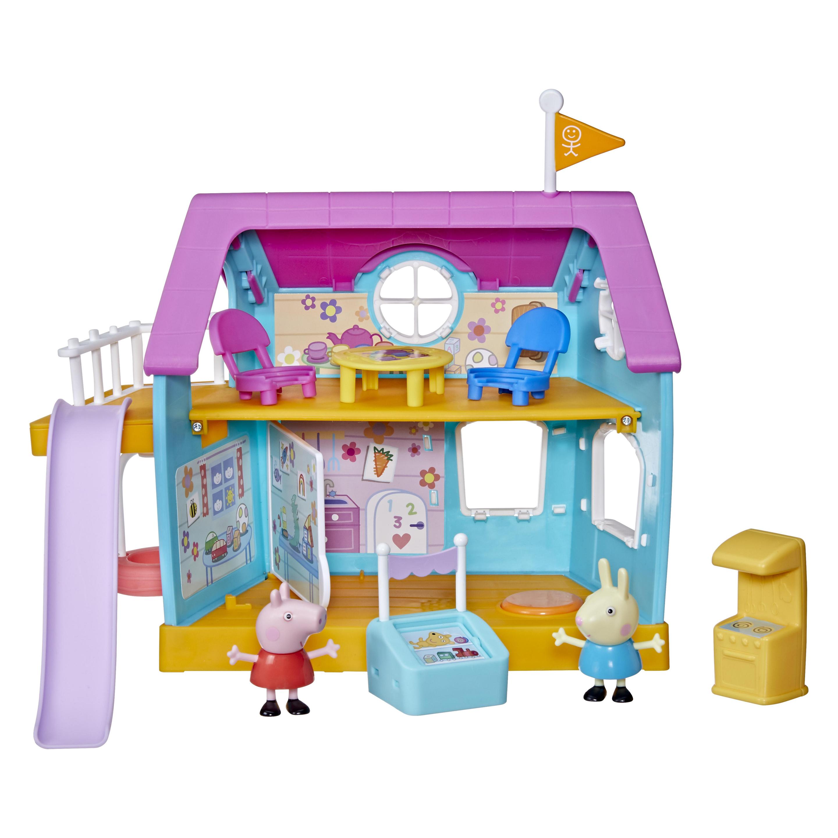 Hasbro Peppa Pig Peppa's Club Peppa's Kids-Only Clubhouse Preschool Toy Sound Effects 2 Figures, 7 (F3556)
