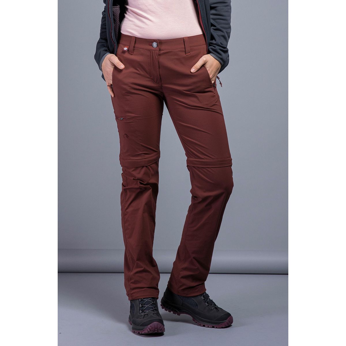 Tatonka Travel W's Zip off Pants aubergine red (009) 46 8508-009-46