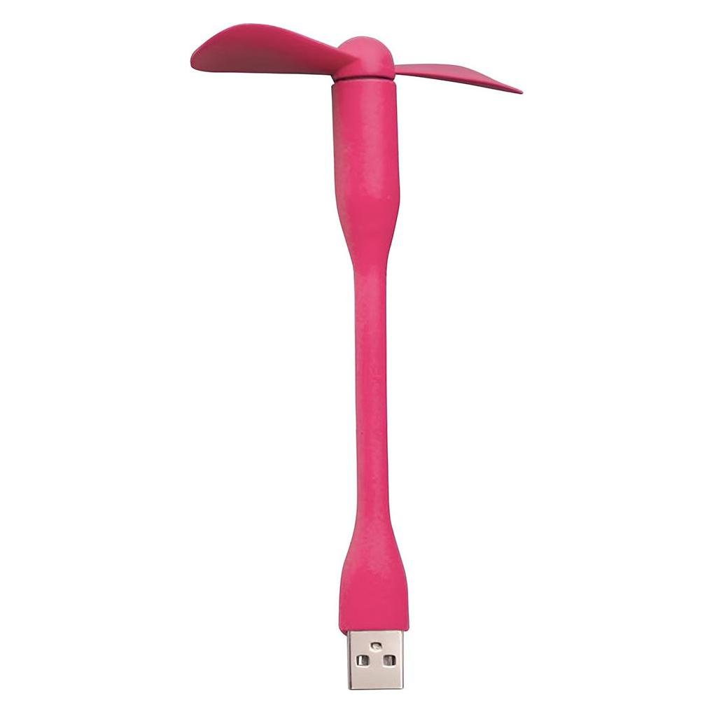 Techsuit - Mini USB Fan (TUF1) - Portable, Flexible, Bendable, 5V - Pink (56353776)