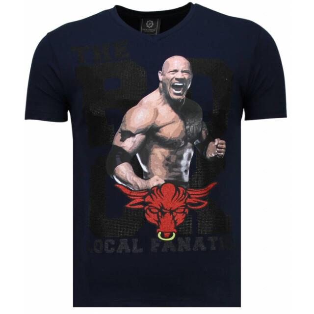 Local Fanatic The rock rhinestone t-shirt
