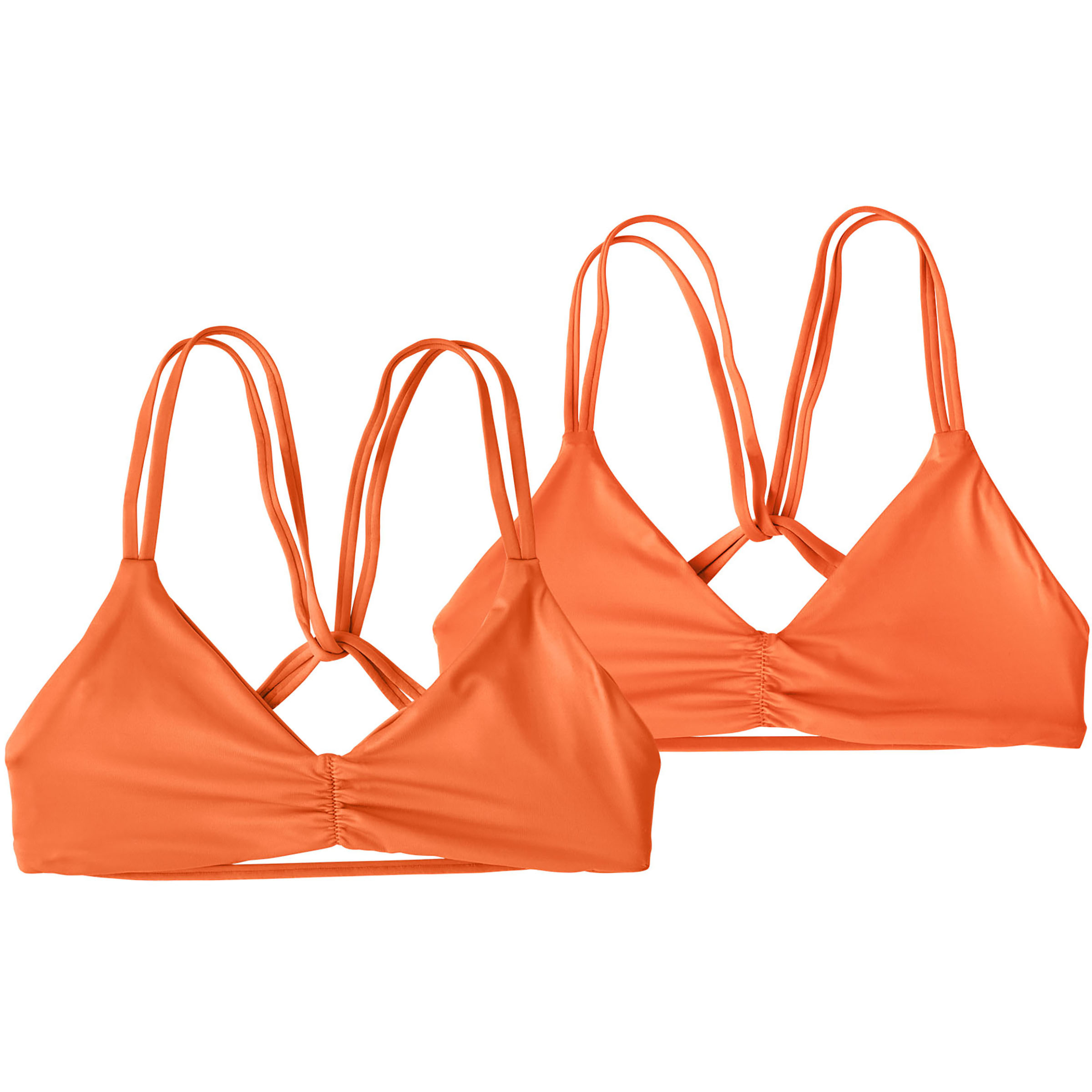 Patagonia Bay Reversible Seaglass Bikini Oberteil Damen Bikinis orange Größe L Surfen/ SUP