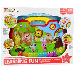 Lean Toys Interaktives Lernbrett: Tierwelt, Instrumente, Klavier