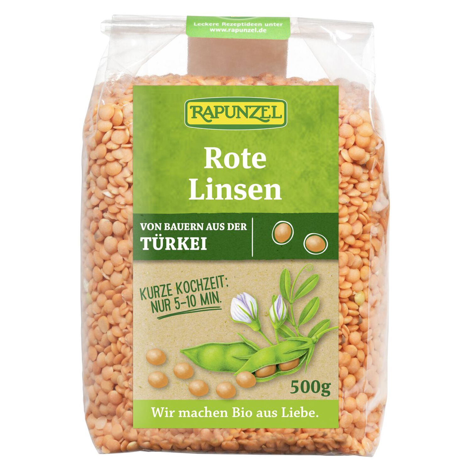 Rapunzel Bio Rote Linsen 500 g Sonstige