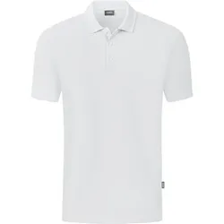 JAKO Unisex Polo Organic, Größe M in Weiß Weiß