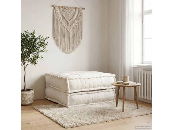 HNSMFPRE Modulares Sofa, Stoff, cremefarben, 70 x 70 x 36 cm Schaumstoffpolsterung, bequemer Sitz, vielseitig einsetzbar im Wohnzimmer oder im Freien
