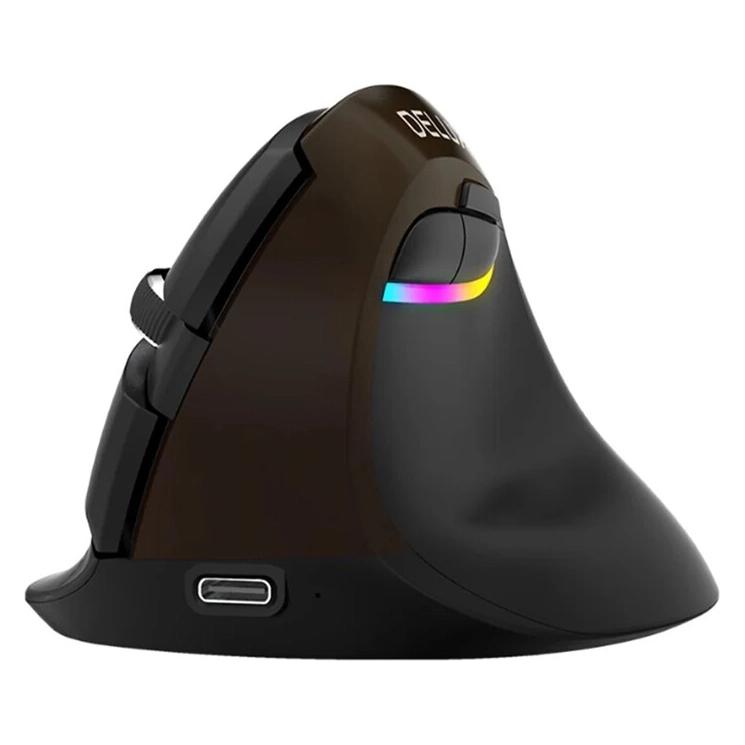 Delux M618Mini Gold Ergonomische Maus (USB / Bluetooth / 2,4 GHz) (Kabellos) (M618 Mini Gold)