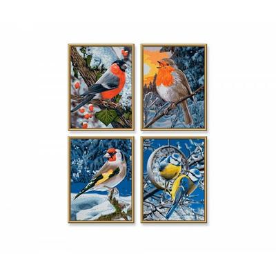 Malen nach Zahlen - Wintervögel (Quattro)