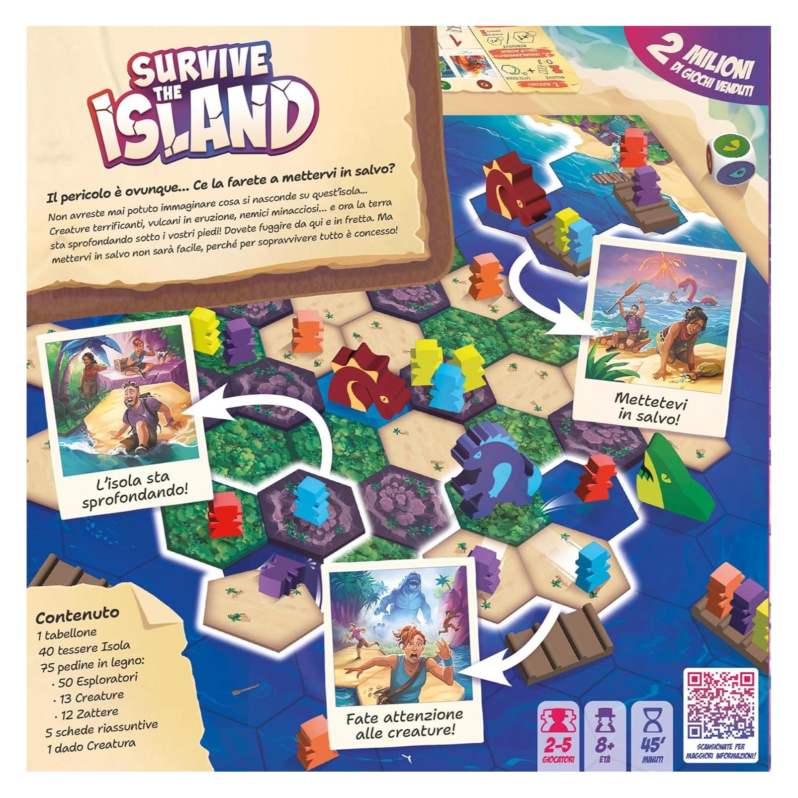 Asmodée Survive the Island - Ed. Italiana (Italienisch, 2 - 5 Spieler) (8818)